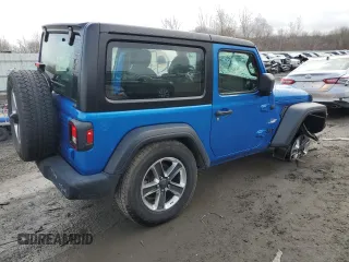 2021 Jeep Wrangler Sport S with VIN 1C4GJXAG2MW762104, listed as a Copart auction lot 46620845 with 56,799 mi miles and Salvage Title. Bid and sale history available at DreamBid. Image 3.