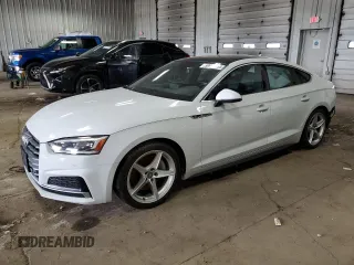 2019 Audi A5 Sportback Premium Plus z VIN WAUENCF57KA037892, wystawiony jako Copart lot #59922355 z przebiegiem 55 179 mil mil oraz Szkoda całkowita • Salvage title. Historia ofert i sprzedaży dostępna na DreamBid. Obrazek 1.