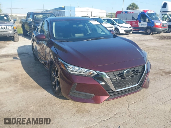 2021 Nissan Sentra SV with VIN 3N1AB8CV6MY267856, listed as a IAAI auction lot 42162019 with 48,165 mi miles and . Bid and sale history available at DreamBid. Image 1.