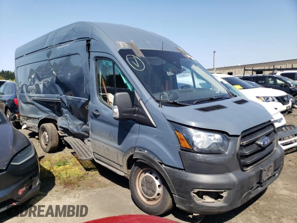 2020 Ford Transit Cargo with VIN 1FTBR3X85LKA18644, listed as a Copart auction lot 89212555 with 74,398 mi miles and Salvage Title. Bid and sale history available at carsss.com. Image 4.