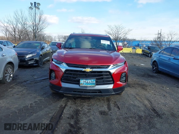 2022 Chevrolet Blazer Premier with VIN 3GNKBLR40NS163877, listed as a IAAI auction lot 41249191 with 22,235 mi miles and . Bid and sale history available at DreamBid. Image 13.