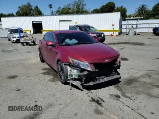 2014 Kia Optima LX with VIN 5XXGM4A76EG331211, listed as a Copart auction lot 61505605 with 152,275 mi miles and Salvage title. Bid and sale history available at DreamBid. Image 13.