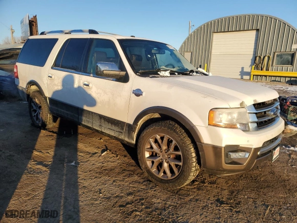 2017 Ford Expedition EL XLT with VIN 1FMJK1HT0HEA77612, listed as a Copart auction lot 88516635 with 139,036 mi miles and Salvage Title. Bid and sale history available at carsss.com. Image 4.