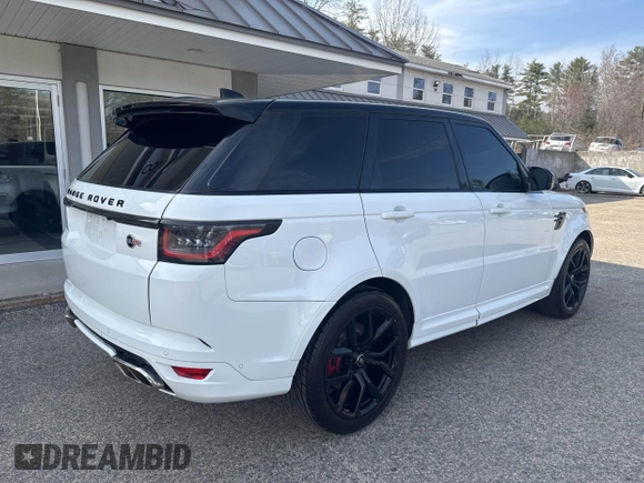 2018 Land Rover Range Rover Sport SVR with VIN SALWZ2SE7JA198973, listed as a IAAI auction lot 42021665 with 68,909 mi miles. Bid and sale history available at carsss.com. Image 4.