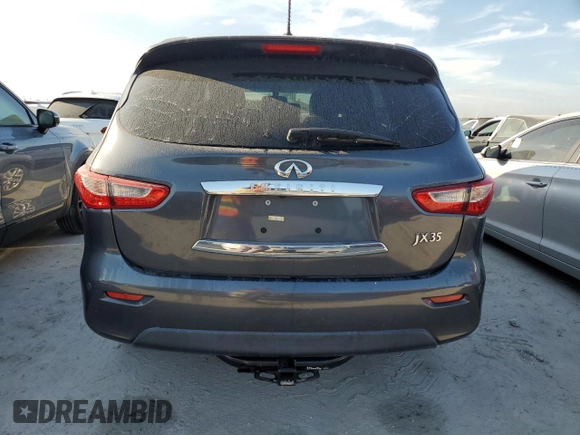 2013 Infiniti JX35 with VIN 5N1AL0MM3DC321135, listed as a Copart auction lot 75386164 with 0 mi miles and Non Repairable. Bid and sale history available at carsss.com. Image 6.
