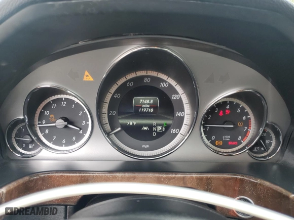 2013 Mercedes-Benz E-Class E 350 Luxury with VIN WDDHF8JBXDA719617, listed as a Copart auction lot 50721255 with 119,710 mi miles and Salvage Title. Bid and sale history available at carsss.com. Image 9.