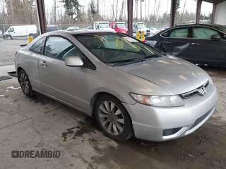 2008 Honda Civic Cpe EX-L with VIN 2HGFG12908H539721, listed as a IAAI auction lot 41611534 with 197,570 mi miles. Bid and sale history available at carsss.com. Image 1.