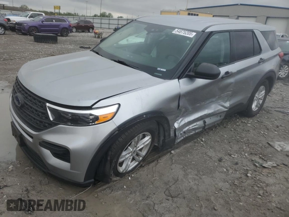 2023 Ford Explorer with VIN 1FMSK8BH9PGA84806, listed as a Copart auction lot 54875205 with 61,776 mi miles and Salvage title. Bid and sale history available at DreamBid. Image 1.