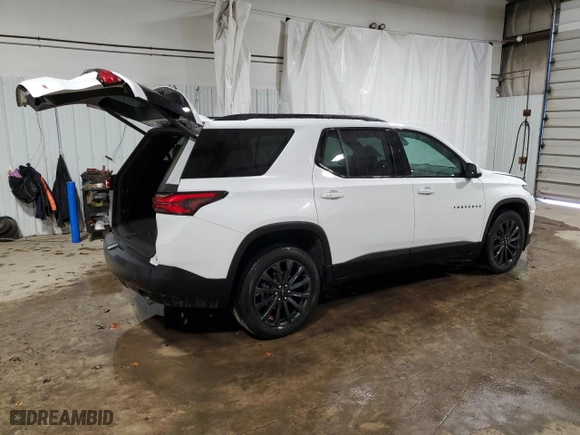 2022 Chevrolet Traverse RS with VIN 1GNEVJKW4NJ167128, listed as a Copart auction lot 49682625 with 51,857 mi miles and Salvage Title. Bid and sale history available at carsss.com. Image 3.