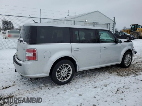2013 Ford Flex SEL with VIN 2FMHK6C87DBD26752, listed as a Copart auction lot 88915455 with 150,314 mi miles and Salvage Title. Bid and sale history available at carsss.com. Image 3.