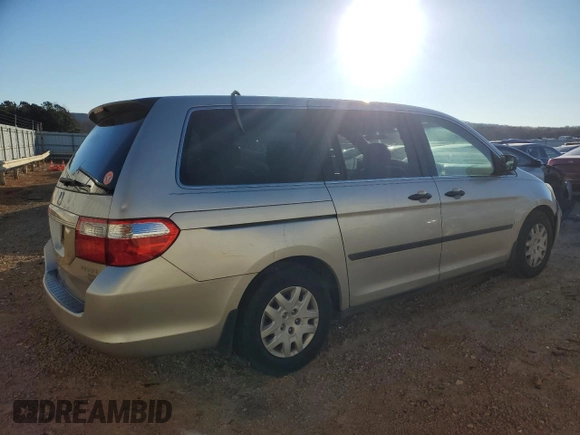 2005 Honda Odyssey LX with VIN 5FNRL38205B093617, listed as a Copart auction lot 49765025 with 271,363 mi miles and Salvage title. Bid and sale history available at DreamBid. Image 3.