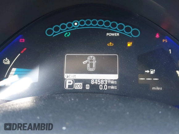 2015 Nissan LEAF SV with VIN 1N4AZ0CP2FC314782, listed as a IAAI auction lot 41786599 with 84,583 mi miles and . Bid and sale history available at DreamBid. Image 7.