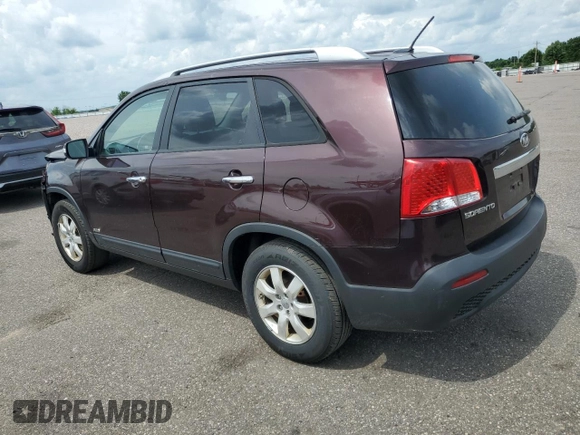 2013 Kia Sorento LX with VIN 5XYKTDA23DG389370, listed as a Copart auction lot 60645535 with 176,393 mi miles and Salvage title. Bid and sale history available at DreamBid. Image 2.