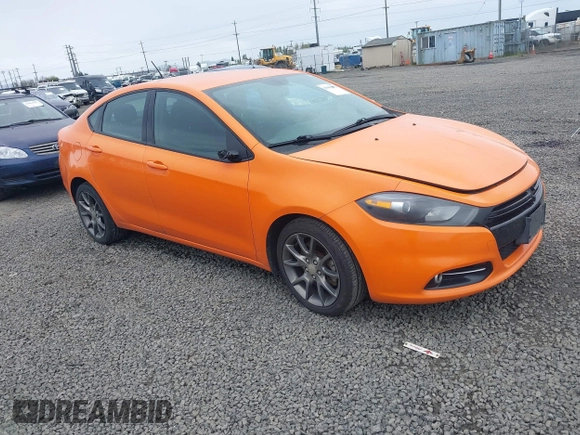 2013 Dodge Dart SXT with VIN 1C3CDFBA7DD310174, listed as a IAAI auction lot 41986493 with 183,390 mi miles and . Bid and sale history available at carsss.com. Image 1.