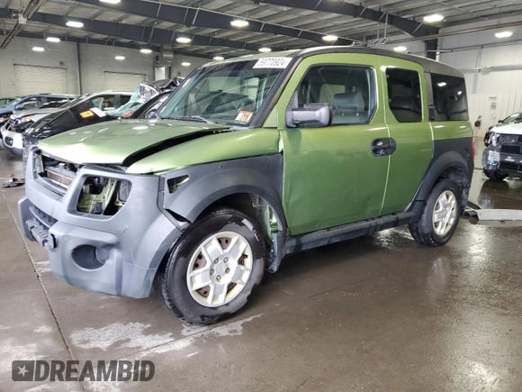 2006 Honda Element LX with VIN 5J6YH17326L003145, listed as a Copart auction lot 59770924 with 282,338 mi miles and Salvage Title. Bid and sale history available at DreamBid. Image 1.