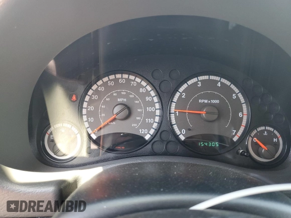 2005 Jeep Liberty Sport with VIN 1J8GL48K75W533267, listed as a Copart auction lot 55229435 with 154,305 mi miles and Salvage Title. Bid and sale history available at DreamBid. Image 9.