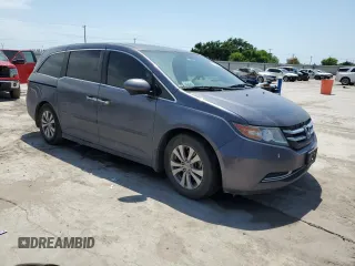 2016 Honda Odyssey EX-L with VIN 5FNRL5H63GB015091, listed as a Copart auction lot 53136355 with Not Provided miles and Salvage Title. Bid and sale history available at DreamBid. Image 4.