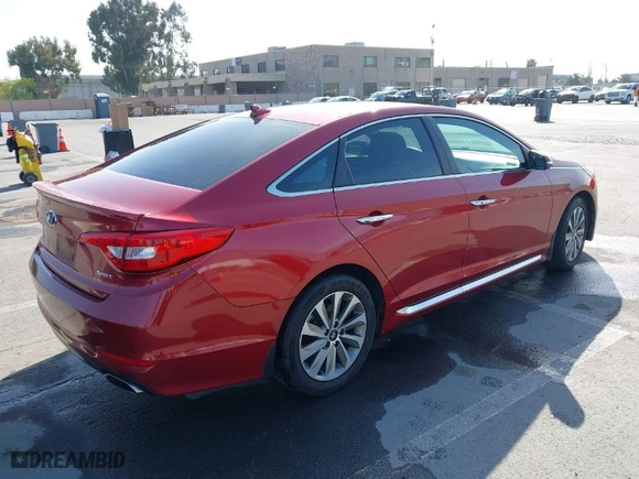 2015 Hyundai Sonata 2.4L Limited with VIN 5NPE34AF9FH251456, listed as a IAAI auction lot 42102725 with 180,488 mi miles. Bid and sale history available at carsss.com. Image 4.