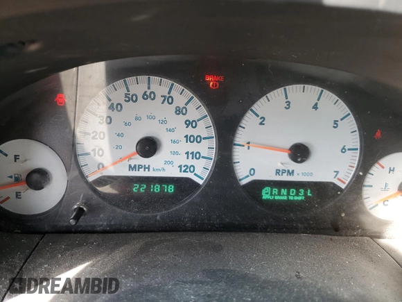 2002 Dodge Caravan with VIN 1D8GP24E87B192733, listed as a Copart auction lot 75560784 with 221,878 mi miles and Non repairable. Bid and sale history available at DreamBid. Image 9.