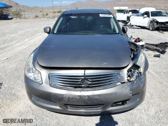 2007 Infiniti G35 Sedan Sport with VIN JNKBV61E27M725754, listed as a Copart auction lot 61097963 with 0 mi miles and Salvage Title. Bid and sale history available at carsss.com. Image 5.