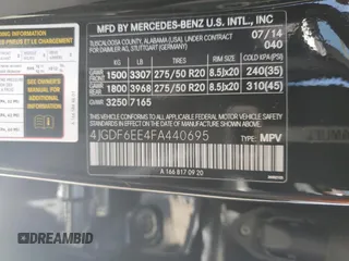2015 Mercedes-Benz GL-Class GL 450 with VIN 4JGDF6EE4FA440695, listed as a Copart auction lot 58460214 with 130,161 mi miles and Salvage Title. Bid and sale history available at carsss.com. Image 15.