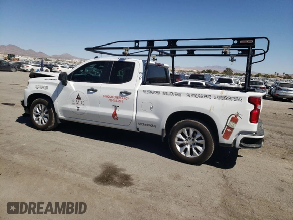 2020 Chevrolet Silverado 1500 Custom with VIN 1GCRWBEF1LZ102082, listed as a Copart auction lot 73054144 with 63,443 mi miles and Salvage Title. Bid and sale history available at carsss.com. Image 2.