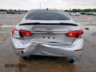 2017 Infiniti Q50 Premium with VIN JN1EV7AP5HM744552, listed as a Copart auction lot 53036705 with 122,100 mi miles and Salvage Title. Bid and sale history available at carsss.com. Image 6.
