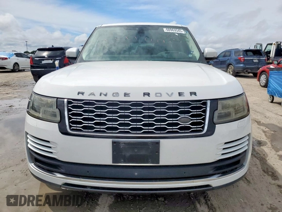 2018 Land Rover Range Rover z VIN SALGS5RE4JA381585, wystawiony jako Copart lot #60963545 z przebiegiem 76 529 mil mil oraz Czysty tytuł • Clean title. Historia ofert i sprzedaży dostępna na DreamBid. Obrazek 5.