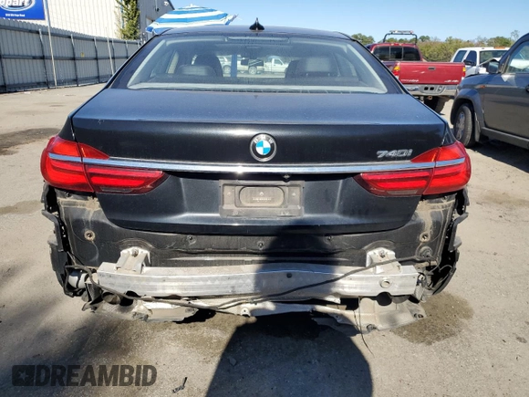2016 BMW 7 Series 740i with VIN WBA7E2C52GG504017, listed as a Copart auction lot 78730483 with 47,097 mi miles. Bid and sale history available at carsss.com. Image 6.