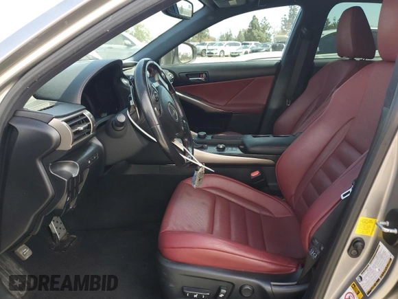 2016 Lexus IS 200t with VIN JTHBA1D23G5011156, listed as a Copart auction lot 48883885 with 166,852 mi miles and Salvage Title. Bid and sale history available at DreamBid. Image 7.