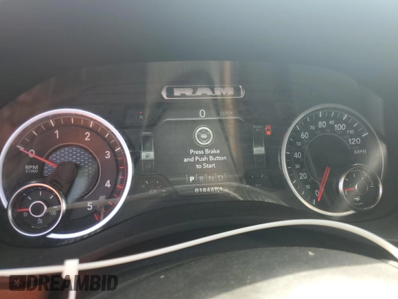 2024 Ram 2500 Laramie with VIN 3C6UR5FL6RG366874, listed as a Copart auction lot 63805425 with 18,460 mi miles and Salvage title. Bid and sale history available at DreamBid. Image 9.