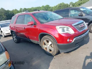 2010 GMC Acadia SLT1 with VIN 1GKLRMED9AJ164627, listed as a IAAI auction lot 42688959 with 179,119 mi miles and . Bid and sale history available at DreamBid. Image 1.
