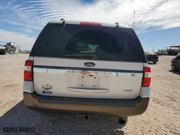 2015 Ford Expedition EL XLT with VIN 1FMJK1JT4FEF33635, listed as a Copart auction lot 50839414 with 0 mi miles and Salvage Title. Bid and sale history available at carsss.com. Image 6.