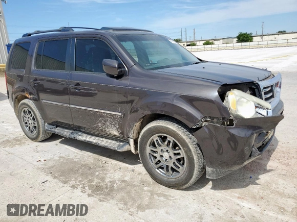 2013 Honda Pilot Touring with VIN 5FNYF3H90DB030323, listed as a Copart auction lot 57914985 with 226,792 mi miles and Salvage title. Bid and sale history available at DreamBid. Image 4.