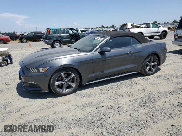 2015 Ford Mustang V6 with VIN 1FATP8EM9F5326609, listed as a Copart auction lot 59942165 with 42,958 mi miles and Salvage title. Bid and sale history available at DreamBid. Image 1.