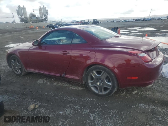 2006 Lexus SC 430 z VIN JTHFN48Y469000311, wystawiony jako Copart lot #45413615 z przebiegiem 155 357 mil mil oraz Szkoda całkowita • Salvage title. Historia ofert i sprzedaży dostępna na DreamBid. Obrazek 2.