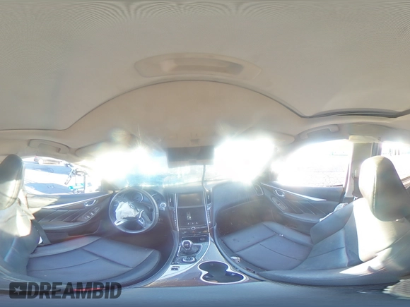 2018 Infiniti Q50 Luxe with VIN JN1EV7AP3JM592129, listed as a Copart auction lot 88797155 with 117,448 mi miles and Salvage title. Bid and sale history available at DreamBid. Image 12.