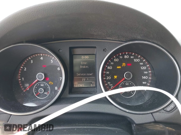 2012 Volkswagen GTI w/Conv & Sunroof z VIN WVWEV7AJ2CW259338, wystawiony jako IAAI lot #42123333 z przebiegiem 121 365 mil mil oraz . Historia ofert i sprzedaży dostępna na DreamBid. Obrazek 7.