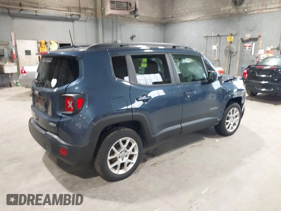 2020 Jeep Renegade Latitude with VIN ZACNJBBBXLPL56884, listed as a IAAI auction lot 39932114 with 27,431 mi miles. Bid and sale history available at carsss.com. Image 4.