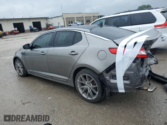 2013 Kia Optima SX with VIN 5XXGR4A62DG102323, listed as a Copart auction lot 59684425 with 210,005 mi miles and Salvage title. Bid and sale history available at DreamBid. Image 2.