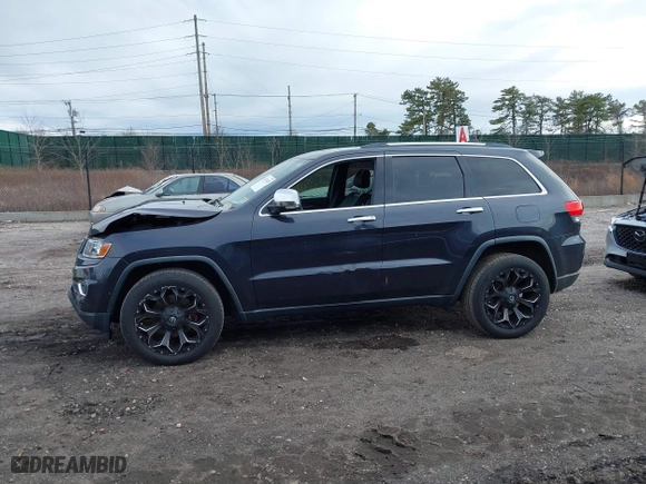 2014 Jeep Grand Cherokee Limited with VIN 1C4RJFBT7EC258715, listed as a IAAI auction lot 41735925 with 103,215 mi miles. Bid and sale history available at carsss.com. Image 14.
