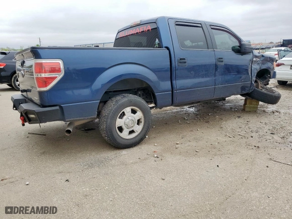 2013 Ford F-150 XL with VIN 1FTFW1CF4DFB09191, listed as a Copart auction lot 51829535 with 213,812 mi miles and Salvage Title. Bid and sale history available at carsss.com. Image 3.