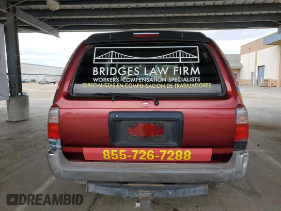 2000 Toyota 4Runner SR5 с VIN JT3GN86R3Y0138412, выставлен на аукционе Copart как лот 54456685 с пробегом 163 248 миль миль и На запчасти • Non repairable. История ставок и продаж доступна на DreamBid. Изображение 6.