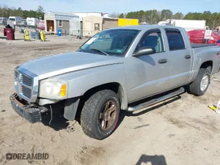 2005 Dodge Dakota SLT with VIN 1D7HW48N35S219514, listed as a IAAI auction lot 41744500 with 132,000 mi miles. Bid and sale history available at carsss.com. Image 2.