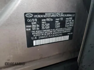 2019 Hyundai Santa Fe Ultimate with VIN 5NMS5CAA3KH052146, listed as a Copart auction lot 86600694 with 67,801 mi miles and Salvage Title. Bid and sale history available at carsss.com. Image 12.