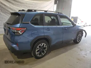 2025 Subaru Forester Premium with VIN JF2SLDDC9SH471002, listed as a Copart auction lot 56819605 with 3,711 mi miles and Salvage title. Bid and sale history available at DreamBid. Image 3.
