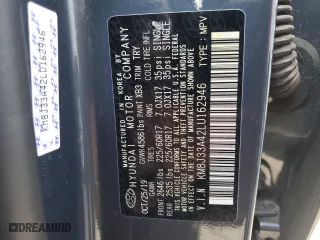 2020 Hyundai Tucson Value with VIN KM8J33A42LU162946, listed as a Copart auction lot 53212464 with 40,919 mi miles and Salvage Title. Bid and sale history available at carsss.com. Image 13.