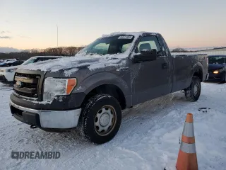 2014 Ford F-150 XL with VIN 1FTMF1EM4EKF13765, listed as a Copart auction lot 89411855 with 119,414 mi miles and Clean Title. Bid and sale history available at carsss.com. Image 1.