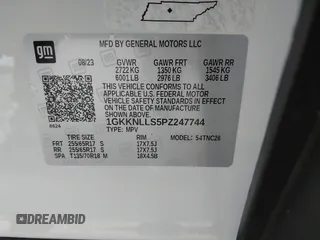 2023 GMC Acadia AT4 with VIN 1GKKNLLS5PZ247744, listed as a IAAI auction lot 42003341 with 12,740 mi miles and . Bid and sale history available at DreamBid. Image 9.