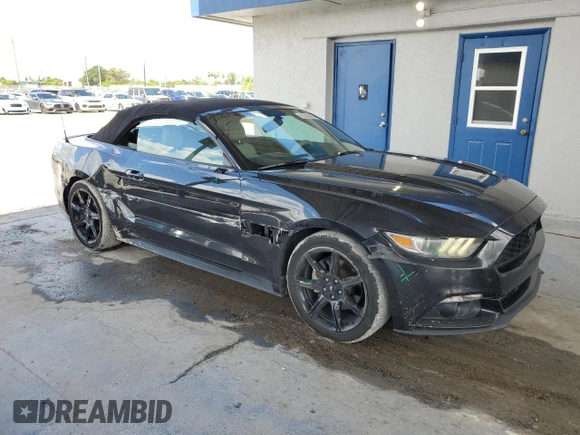 2017 Ford Mustang EcoBoost Premium with VIN 1FATP8UHXH5218703, listed as a Copart auction lot 62640085 with 67,651 mi miles and Salvage title. Bid and sale history available at DreamBid. Image 4.